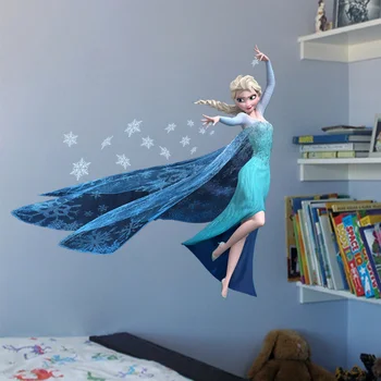 Vaikai Aukštis PASIDARYK pats lipdukas Užšaldyti Princesė Pažymėkite Įspūdį Vaikų kambario dekoravimo lipdukai animacinių filmų pegatinas autocollant enfant