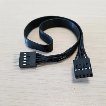 Motininės Plokštės 9Pin USB 2.0 Vyrų ir Moterų Pratęsimo Dupont Duomenų Kabelis Laido Viela Linija, 30cm PC 