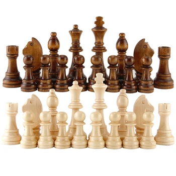 2020 Naują Atvykimo Mediniai Šachmatų Karšto Pardavimo 55-91mm Aukštis Pramogų Žaidimai 12pc/set 64335