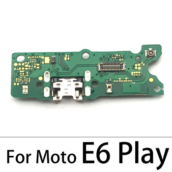 USB Įkrovimo lizdas Flex Kabelis Motorola Moto E3 E4 E4T E4 E6 E7 Plius E5 E6 Žaisti Go E6s Doko Jungtis Įkrovimo Uosto Valdyba