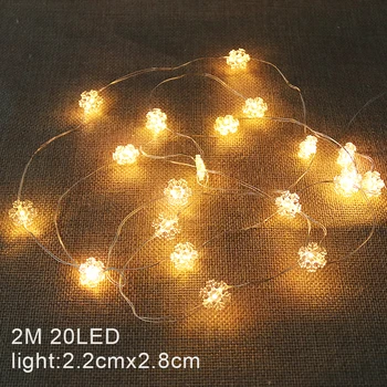 2m 20 LED žibintai, mini kalėdų pasakų žibintai, baterija šviesos kalėdų eglučių žiburiai kalėdų dekoro namuose dovanos naujųjų metų 2021