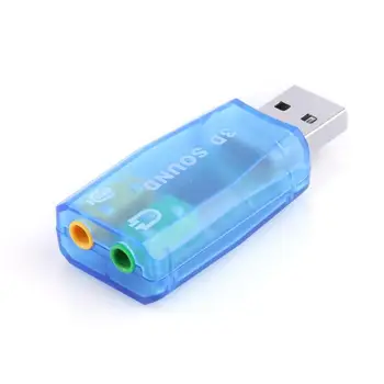 Išorinė USB Garso plokštė 3D Garso laisvų Rankų įrangos Ausinių, Mikrofono Adapteris Nešiojamas asmeninis KOMPIUTERIS Stalinis Kompiuteris 6576