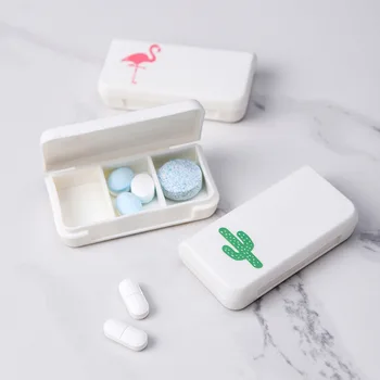 Flamingo Nešiojamas Mini Tabletes Atveju Medicina Dėžės 3 Tinklų Keliauti Namo Vaistai, Konteinerių Namo Savininkas Bylų Saugojimo Dėžutė 6768