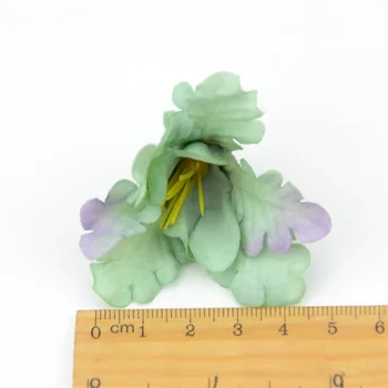 10vnt 5cm Mini Šilko Gradientas Orchidėja Dirbtinių Gėlių Galvos, Vestuvių Dekoravimas 