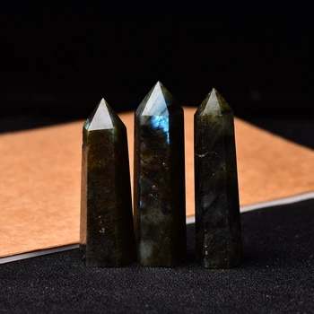34 Spalva Natūralių Akmenų Ir Kristalų Šešiakampis Taško Obsidianas Rose Kvarco Labradoras Namų Dekoro Moderni Apdaila 
