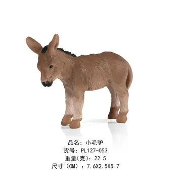 Naujas Modeliavimo Donkey Modeliai Equus kiang Juoda donkey Gyvūnų figūrėlių, Žaislai Figūrėlės Vaikų Švietimo žaislai 7230