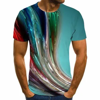 2020 metų vasaros, nauja, vyriški t-shirt 3D atspausdintas t-shirt tendencija laukinių atsitiktinis O-kaklo vyrų t-shirt mados 3D spausdinimo T-shirt dydis 6XL 7320