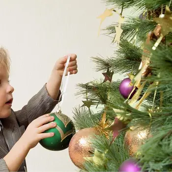 6vnt Linksmų Kalėdų Dekoracijos Namų Mediniai Tuščiaviduriai Ornamentu Kalėdų Eglutės Kabo Pakabukas Apdailos Kalėdų Dekoro #WO