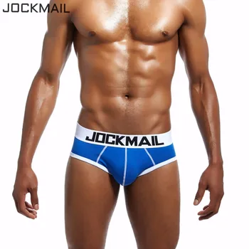 JOCKMAIL Prekės ženklo Vyrai Bikini Underwear Medvilnė Klasikinis Pagrindai Seksualios Trumpikės Vyrams U Išgaubti Calzoncillos Hombre Cueca Gėjus Kelnaitės 77850