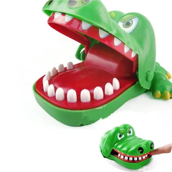 2019New Kūrybos mažo Dydžio Krokodilas Burną Stomatologas Bite Piršto Žaidimo Juokingi Gags Žaislas Vaikams Žaisti Įdomus Žaidimas Reakcija Mokymo