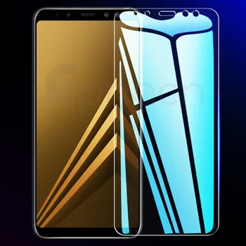 9D Apsauginis Stiklas ant Samsung Galaxy A5 A7 A9 J2 J8 2018 A6 A8 J4 J6 Plius 2018 Grūdintas Screen Protector, Stiklo Plėvelė