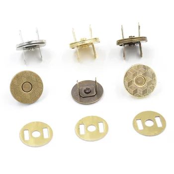 (10 rinkiniai /lot), 14 mm-18 mm storio magnetinės Sagos Krepšiai Magnetas Automatinė adsorbcijos Sagtis Metaliniai Mygtukai Snaps Piniginės mygtukai