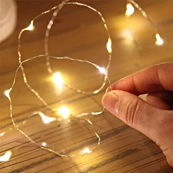 1-5M Vario Viela, LED String Žibintai Naktį Šviesos Šventė Apšvietimas Girliandą Fėja, Kalėdų Eglutė Vestuves Apdaila