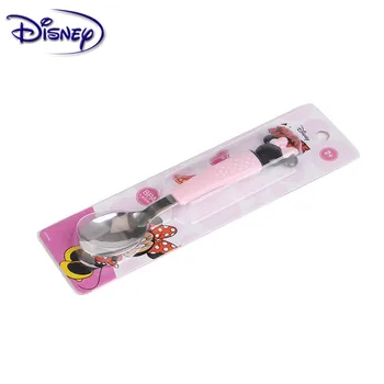 Disney nerūdijančio plieno animacinių filmų vaikams Minnie šaukštas vaikų stalo įrankiai, stalo reikmenys kūdikių šėrimo stalo princesė stilius 82179