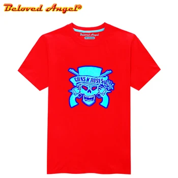 Švyti Tamsoje Liuminescencinės Vaikų marškinėliai Animacinių filmų Berniukų, Mergaičių Vasaros Drabužių Šviesos Marškinėlius Mados Tees Bamblys 3-15 Metų 8242