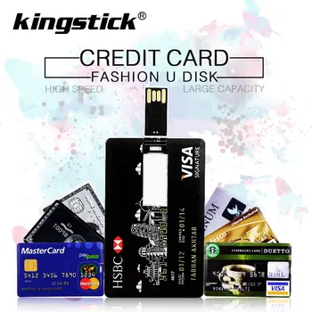 Karšto pardavimo kreditinės kortelės modelis Usb Flash Drive 4GB 8GB 16GB atminties Banko kortele 32GB 64GB 128GB Pendrive memoria usb Pen Drive 8251