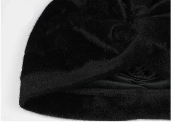 Naujas prabangus ponios kailiniai skarelė žieminė kepurė moterims kepuraitė skrybėlės Medvilniniai moteriški madingi skrybėlės variklio dangčio femme turbaną skrybėlę