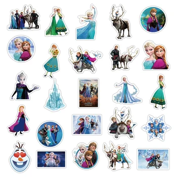 NAUJAS Disney sušaldyti 2 Princesė 50 vnt Anna Elsa Grafiti Lipdukas Automobilio Bagažo Lagaminas Dekoro Žaislai Vaikams Kompiuterį