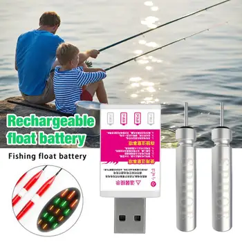 Žvejyba Plaukti Baterija CR425 Įkraunama Baterija USB Įkroviklis Žvejybos Reikmenys Įrankio Plūdės