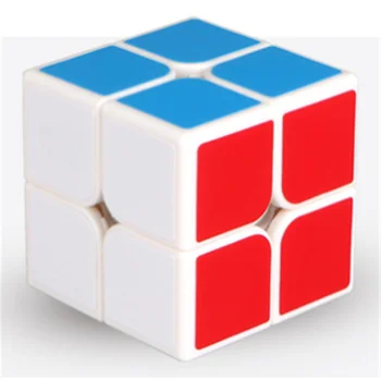Naujas 2X2 Magic Cube 2 2 Kubo 50mm Greitis Kišenėje Lipdukas Kubo Galvosūkį Profesinio Švietimo Žaislai Vaikams Naudoti Rungtynės