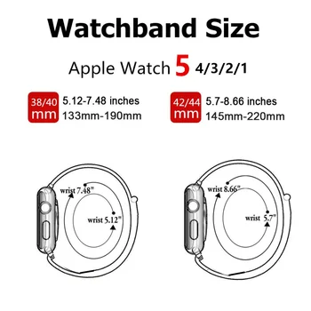 Nailono Diržas Apple watch Band 44mm 38mm diržo apyrankė Pynimo apyrankė iWatch band serijos 6 5 4 3 2 SE 40mm 42 mm 9551