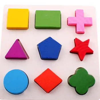 Klasikinis mokymosi Švietimo Montessori Mediniai Matematikos Žaislai, Dėlionės, Žaislų, Vaikų Mokymo Įranga Išteklių Geometrijos Dovanos 9643