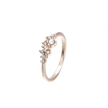 Naujos Mados Kristalų Klasikinis Žiedas Moterims, Moteriška elegantiškas Vestuvių Žiedas ewelry Šalis Dovanos