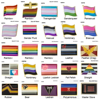 Biseksualių Pansexual Sagė Lesbiečių Paradus Pin Vėliavos LGBTQ Gėjų Vėliavos Atlapas Pin Pasididžiavimas Ženklelis