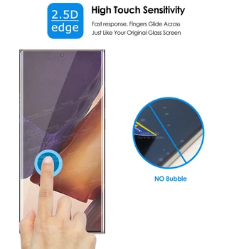 Dėl samsung note 20 ultra Stiklo UV klijai visiškai Lenktas screen protector For samsung galaxy note20 ne 20 5G telefono apsauginė Plėvelė