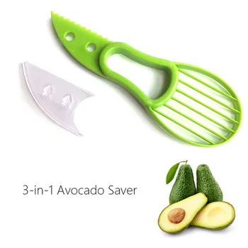 Nešiojamų 3 In 1 Avokado Slicer Taukmedžio Corer Sviestas Vaisių Skustukas Cutter Plaušienos, Separatorius Multi-funkcija Peiliu Virtuvės Daržovių Įrankiai