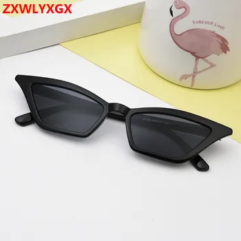 ZXWLYXGX 2020 naujas cat eye akiniai nuo saulės moterims prekės ženklo dizaino retro spalvinga skaidrūs spalvinga mados cateye saulės akiniai vyrams UV400