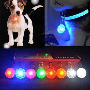LED Mirksi Pedantas Naktį Šviesos Mini Pet Saugos paketų prižiūrėtojų raktinę Naktį, Šviesos, saugumo šviesos Pakabukas Šuo, Katė Mažylis LED Mirksi Pedantas