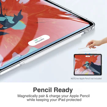 TPU Aiškiai iPad Pro 12.9 11 Atveju Oras 4 2020 Silikonas Skaidrus Ultra Plonas Dangtelis, Skirtas 