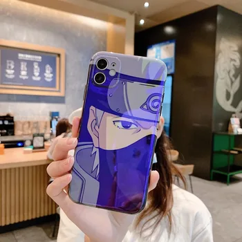 Prabanga Naruto Anime Skausmas Uchiha Sasuke Uzumaki Atveju iPhone 6 7 8 Plus X XR XS 11 Pro MAX Blu-Ray Minkšto Silicio Coque Dangtis