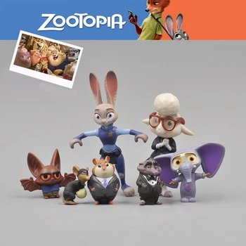 Disney Pixar Zootopia Žaislas Judy Nick Zootropolis modelis Anime Pav Lapės, Triušio Cosplay Žaislas vaikams, Gimtadienio Dovana, Kalėdų