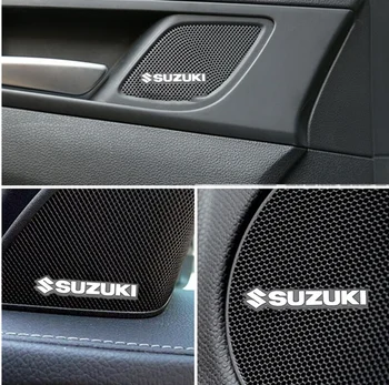 3D Automobilių Lipdukas Stilius Aliuminio Emblema interjero Garsiakalbių garso Ženklelis Suzuki SWIFT VITARA SX4