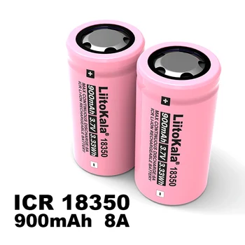 1-40PCS Liitokala IKPA 18350 900mAh 8A įkraunama ličio baterija 3.7 V galia cilindro formos lempų, elektroninių cigarečių rūkymas