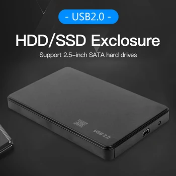 USB Kietojo Disko Adapteris Talpyklos Disko Atveju Langelį Išorinį Standųjį Diską, KOMPIUTERIS, Nešiojamas KOMPIUTERIS 2,5 colio SATA SSD HDD Mobile Atveju
