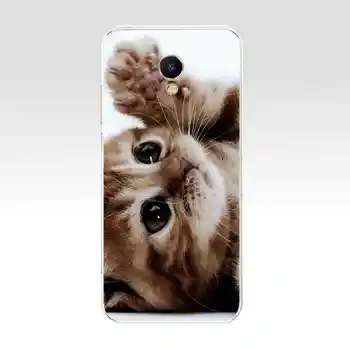 Telefoną Atveju Meizu M5C M5S Minkšto Silikono TPU Cute Kačių Dažytos telefono Galinio Dangtelio Meizu M5C M5S Atveju shell capas