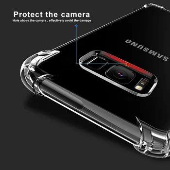 Atsparus smūgiams Atveju, Samsung Galaxy S10 S10+ S10e S11+ S11e Minkštas Silikoninis Telefono Dėklai Samsung A51 A71 M30S M40S Galinį Dangtelį
