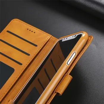 Retro Odos Flip Case for iphone 12 Mini PRO 11 Xs Max Xr X 8 7 6 6s Plius 5 5s Se 2020 12Pro Kortelės, Piniginės Magnetinio Flip Cover