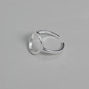 Nekilnojamojo S925 Sterlingas Sidabro žiedai moterims žvaigždžių Geometrinis Žiedai apvalios hollowout Mielas Fine Jewelry Minimalistiniai Aksesuarai Dovanos