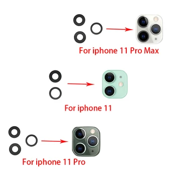 2vnt/Daug, Atgal, Galinio vaizdo Kamera, Stiklinis Lęšis Iphone 6 7 8 Plus X XR XS Max Su Klijais Iphone 11 12 Pro Max Mini