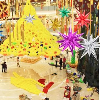 Vandens lašas Folija Balionai Sprogstančios žvaigždės Ballon Vestuvių dekoracijas, Gimtadienio dekoracijas Lašas Globos 