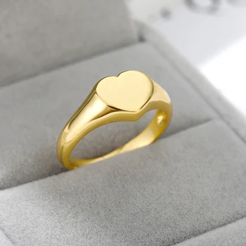 Širdies Žiedai Moterims, Nerūdijančio Plieno, Aukso Širdies Formos Vestuvių, Sužadėtuvių Žiedai Bižuterijos Jubiliejų Dovana Bijoux Femme