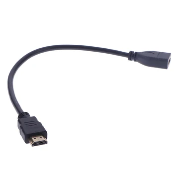 1Pc 15 cm/30 cm HDMI Vyrų ir Moterų Pratęsimo Kabelis HDMI Raštas Extender Laido