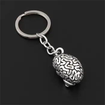 1Pc Derliaus 3D Smegenų Keychain Anatomijos Organai, Kūno Dalys paketų prižiūrėtojų raktinę Gydytojui Baigimo Dovana Papuošalai Handcrafts E2579