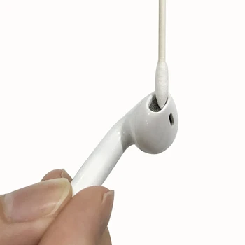 25PCS Tamponu Apple Airpods Atveju AirPods Ausines Telefono Mokestis Uosto Apple Airpods Medvilnės Vienkartiniai Stick Valymo Priemonė