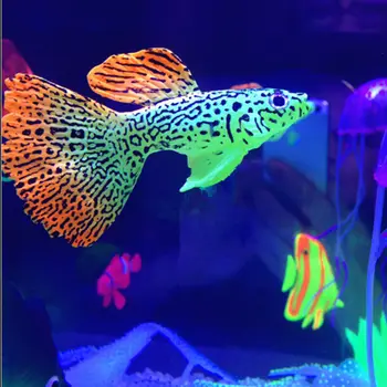 Apdailos Auksinės Žuvelės Akvariumą Medūzos Dirbtinis Švytėjimo Efektą Žuvų Bakas Ornamentu Povandeninis Live Šviesos Ornamentu Vandens Žemes