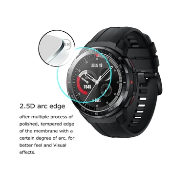 2.5 D Grūdintas Stiklas Ekrano apsaugos Huawei Honor Magic Žiūrėti 2 GT 2 GT2 42mm 46mm GS Pro Smartwatch Ekrano Apsauginės Plėvelės